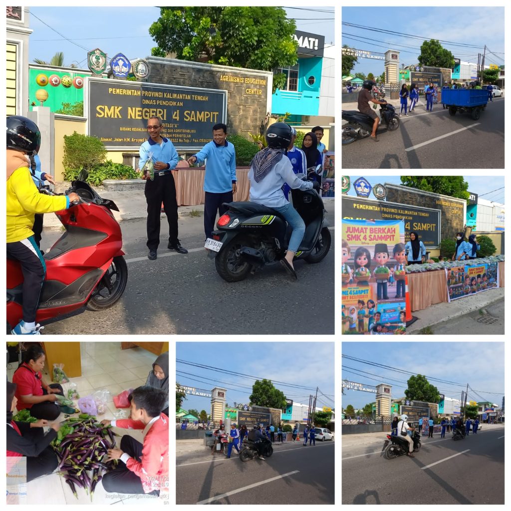 Jumat Berkah di SMK Negeri 4 Sampit, Berbagi Hasil Panen untuk Kebaikan Bersama