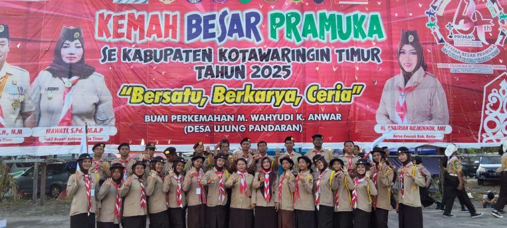 SMK NEGERI 4 SAMPIT BERPRESTASI DALAM KEMAH BESAR PRAMUKA 2025